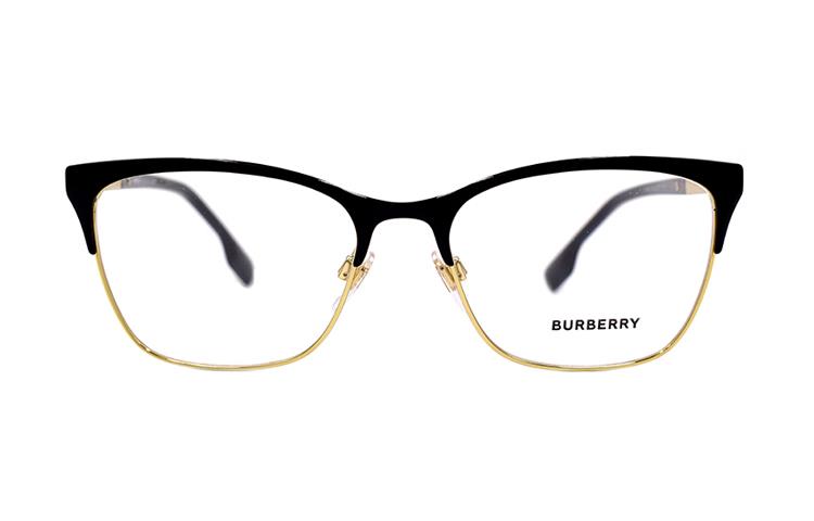 Женские очки Burberry BURBERRY B. STRIPE (черно-золотые)