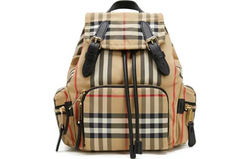 Burberry Canvas Backpack Unisex Coffee
