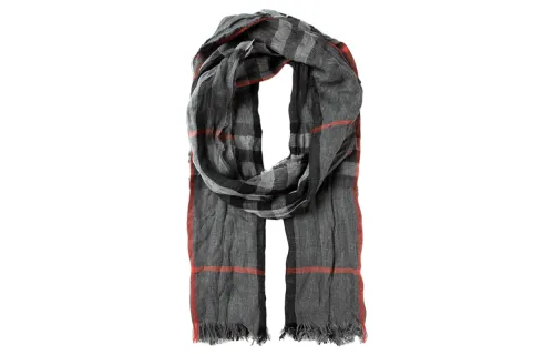 Burberry Cashmere Knit Scarves Men's Gray