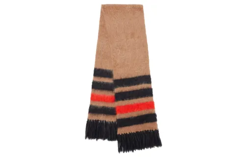 Burberry Knit Scarves Unisex Brown