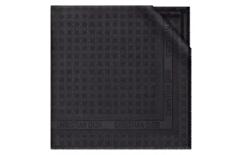 DIOR Knit Scarves Women's Dark Blue