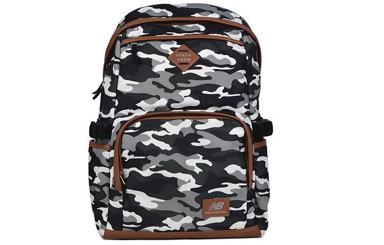New Balance Fabric Backpack Regular Unisex Gray Brown