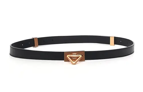 Bottega Veneta Leather Belts Women's Black