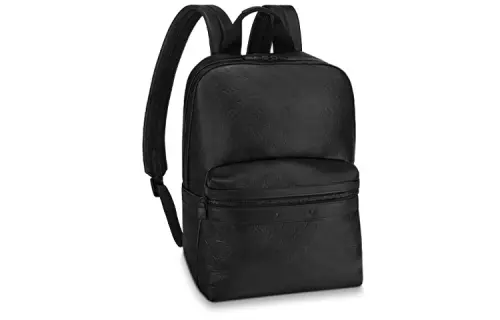 LOUIS VUITTON Cow Leather Backpack Men's Black