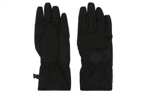 STONE ISLAND Knit Glove Unisex Black