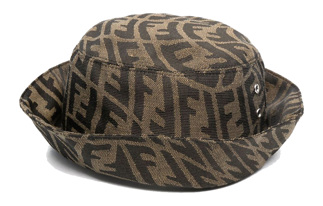 Детская панама Fendi FF Zucca (коричневая)
