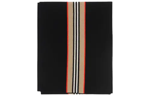 Burberry Wool Knit Scarves Kids' Black