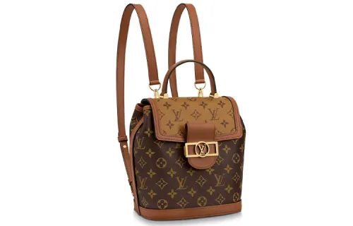 LOUIS VUITTON Backpack Dauphine Monogram Reverse Pm Brown