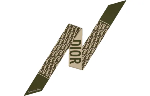 DIOR Silk Scarves Women's Green