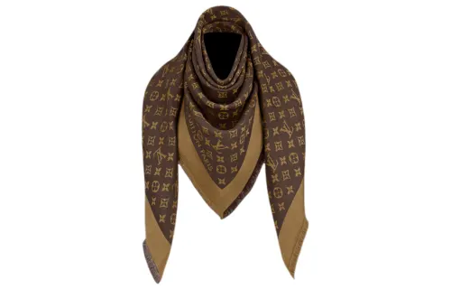 LOUIS VUITTON Monogram Denim Shawl