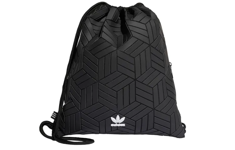 Adidas Originals X ISSEY MIYAKE Collaboration Artificial Leather Backpack Backpacks Unisex Black