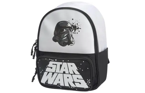Li Ning Zip Closure Polyester Backpack Regular Men's Black White