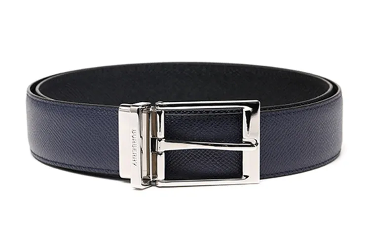Burberry Leather Belts Men's Blue