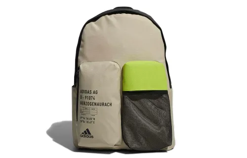 Adidas Polyester Backpack Regular Unisex Beige