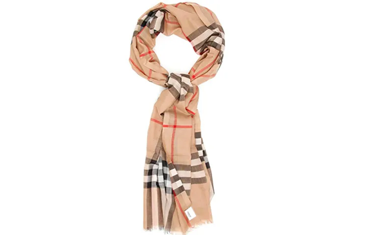 Burberry Wool And Silk Knit Scarves Unisex