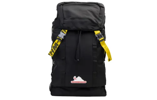 OFF WHITE Nylon Fabric Backpack Men's Black