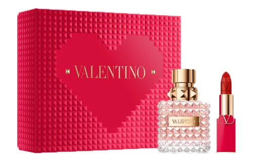 Valentino, perfume, watercolour, makeup primer, gift box, set, lipstick, 3.4g, 30 ml, 50 ml