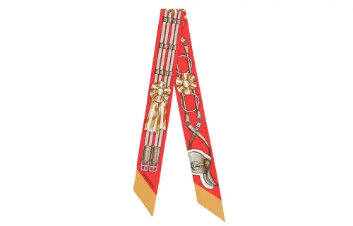 Hermès Pre Owned 20th Century Jumping Silk Twilly Scarf Scarves