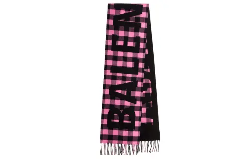Balenciaga Knit Scarves Unisex Pink