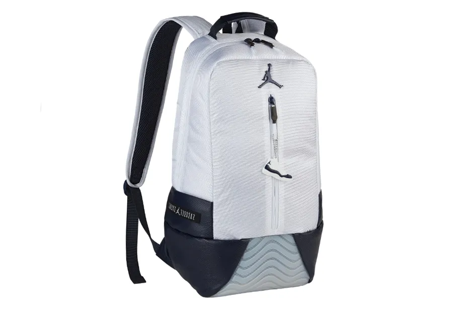 Jordan Polyester With Polyurethane Backpack Unisex White & Obsidian Color