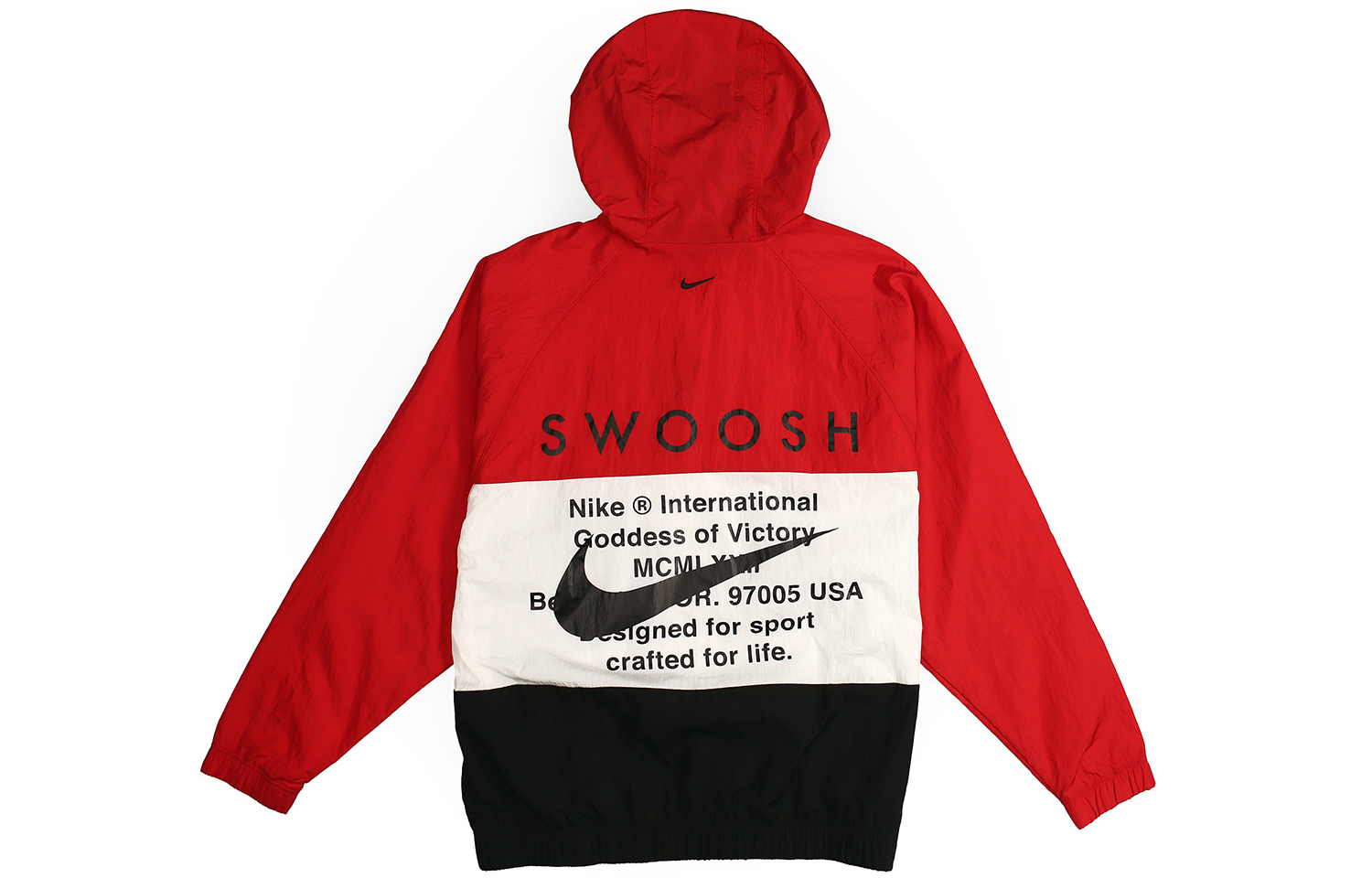 Мужская куртка Nike SportswearSwoosh (красно-синяя) — фото 2