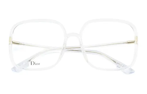 DIOR Plate And Metal Square Eyeglass Frames Women's