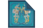 HERMES Brides De Gala Scarves Unisex Marine
