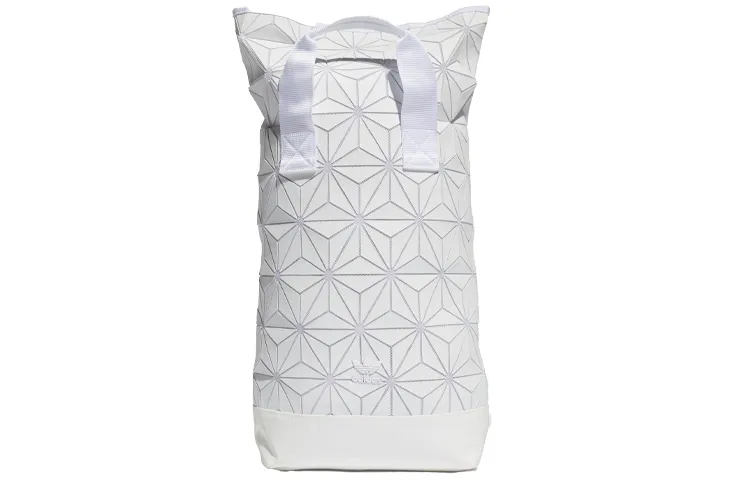 Adidas Originals Issey Miyake, Collaboration Polyester Dual Strap Backpack Regular Unisex Pure White