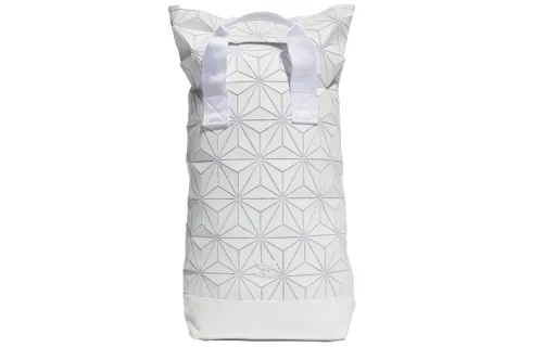 Adidas Originals Issey Miyake, Collaboration Polyester Dual Strap Backpack Regular Unisex Pure White