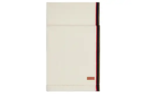 HERMES Knit Scarves Women's Light Beige/Red/Marine Blue