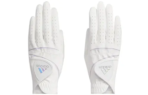Adidas Polyurethane Artificial Leather Sports Gloves Unisex White