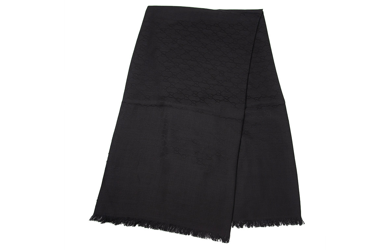 Шарф Gucci Wool Scarf (черный)