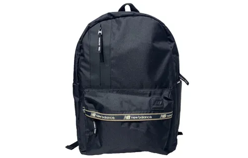 New Balance Artificial Leather Backpack Regular Unisex Black