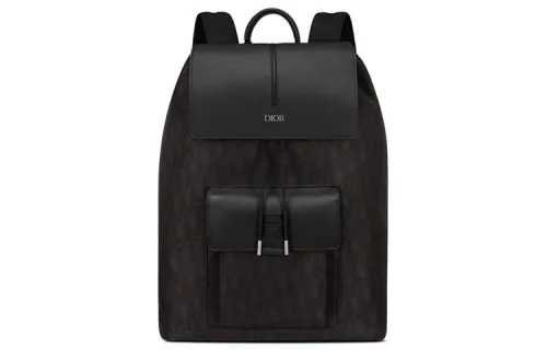 DIOR Nylon Fabric Backpack Men's Black