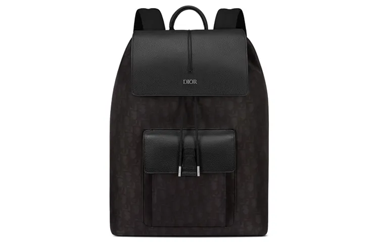 DIOR Nylon Fabric Backpack Men's Black