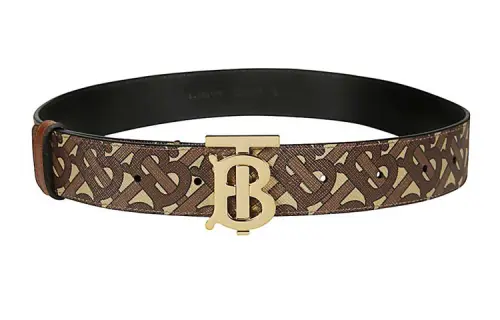 Burberry Monogrammed Logo Buckled Belt