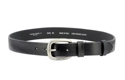 Golden Goose Leather Belts Men's Black