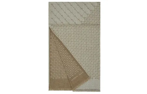 HERMES Knit Scarves Unisex Brown