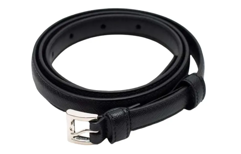 PRADA Leather Belts Women's Black