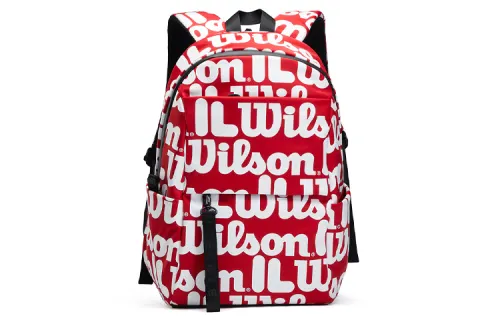 FILA × Wilson Tenis Collaboration Fabric Backpack Regular Unisex Red