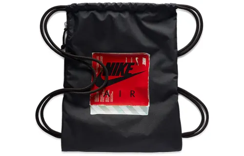 Nike Heritage Polyester Fitness Bag Backpack Regular Unisex Black