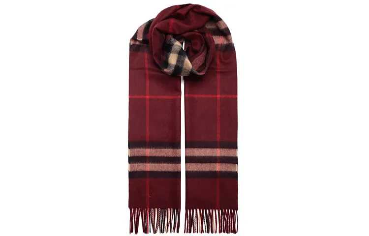 Burberry Checked Cashmere Scarf