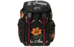 GUCCI Canvas With Leather Backpack Large Unisex Black
