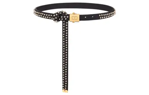 DIOR Leather Belts Women's Black