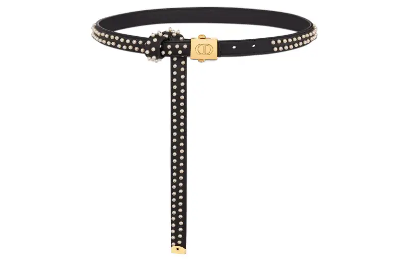 DIOR Leather Belts Women's Black
