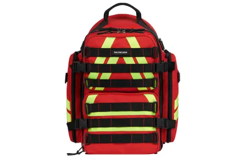 Balenciaga Polyamide Backpack Men's Red