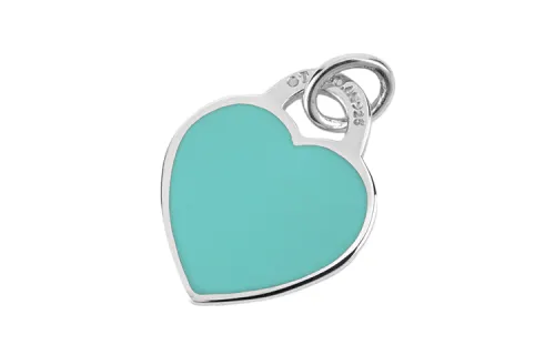 TIFFANY & CO. Tiffany Return to Tiffany Series Heart Shape Sterling Silver Pendant Women's Blue