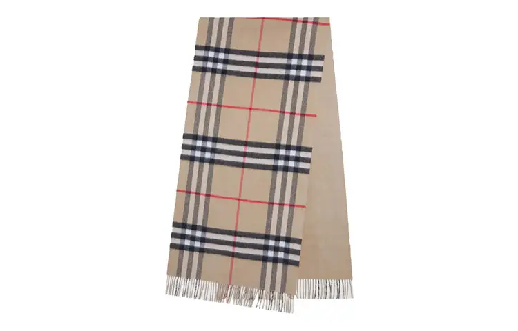 【Previous Season】Reversible Check Cashmere Scarf