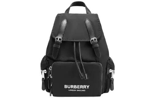 Burberry Nylon Canvas Backpack Women's Black