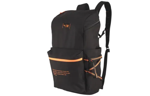 PUMA Backpacks Black Orange